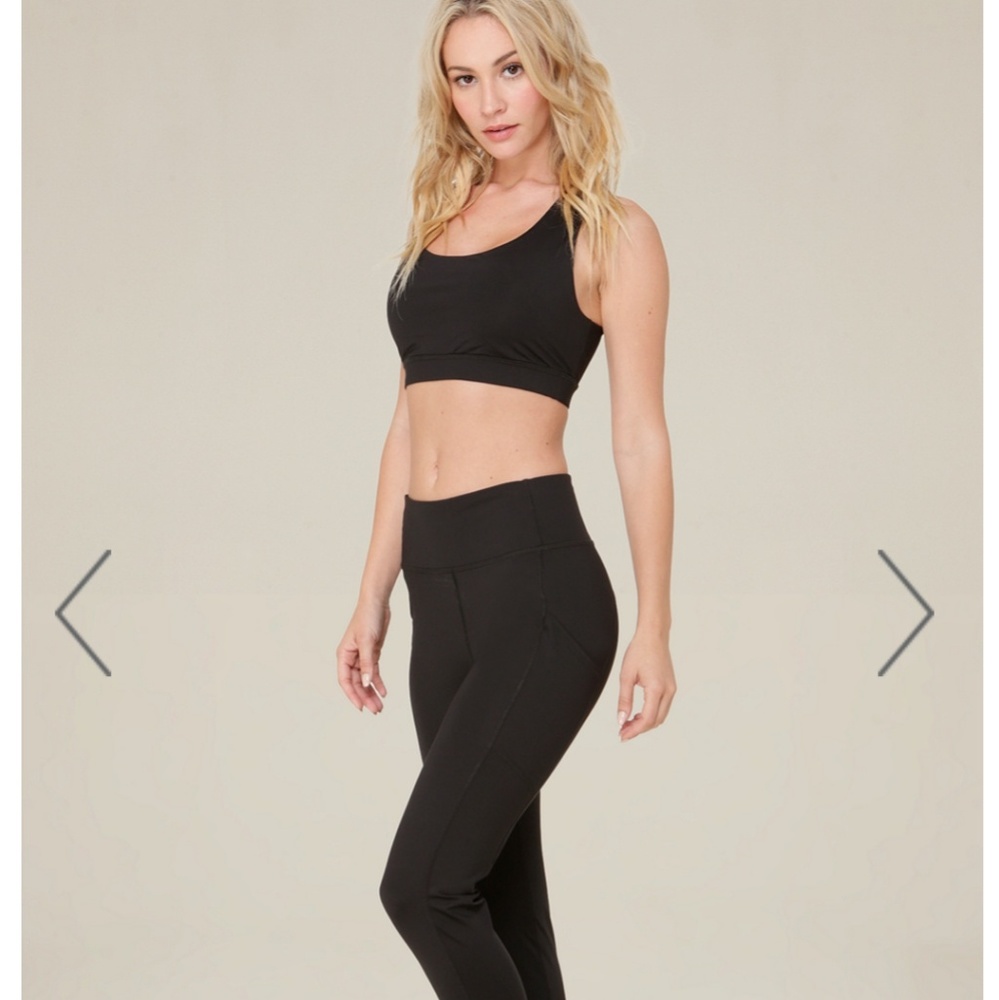 NWT Bebe black crop leggings